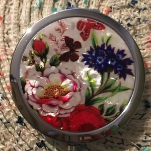 Beautiful Floral Pocket Mirror